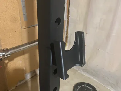 2x2 Squat rack phone holder