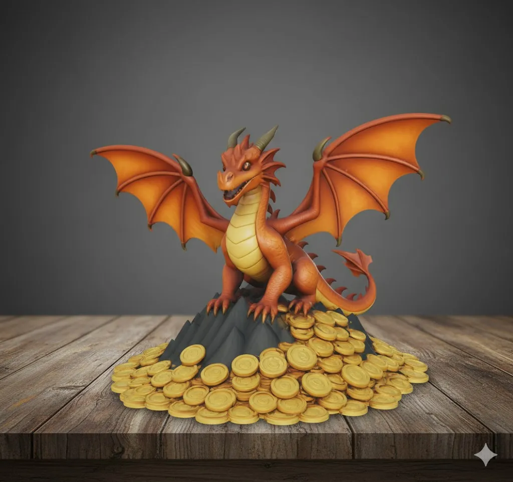 Dragon Ailé Articulé Imprimé 3D – Figurine Fantastique Mobile, Décoration De Bureau, Chambre, Voiture