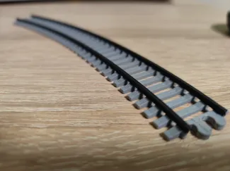 H0 scale rail (Rad 400mm 30grad)