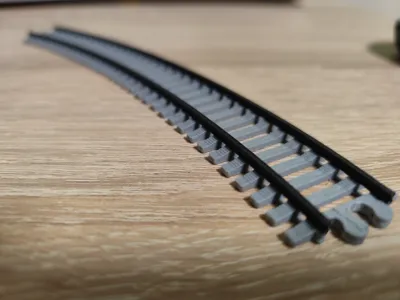 H0 scale rail (Rad 400mm 30grad)