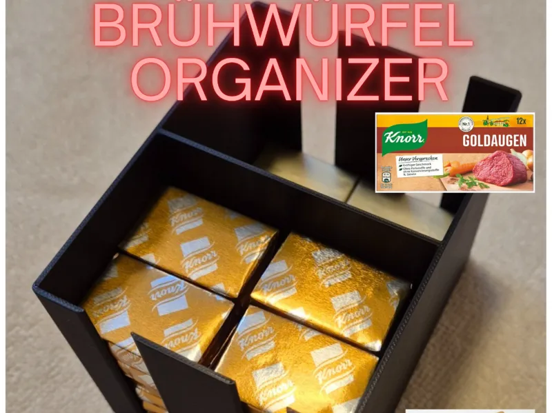 Küchen organizer - Suppenwürfel/Brühwürfel Box