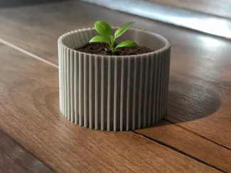 A small modern flowerpot