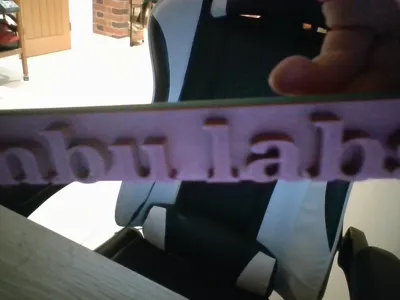 multi couler keyring that says bambulabs