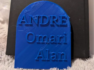 Child Name Plate