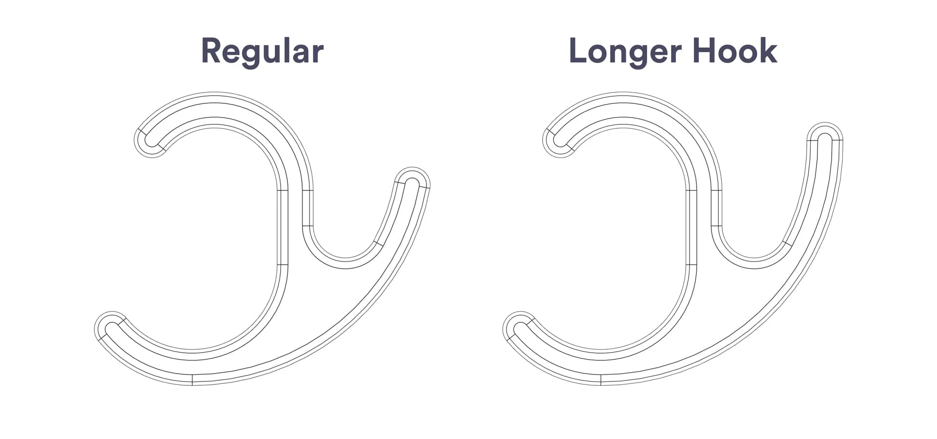 Versions of the hanger