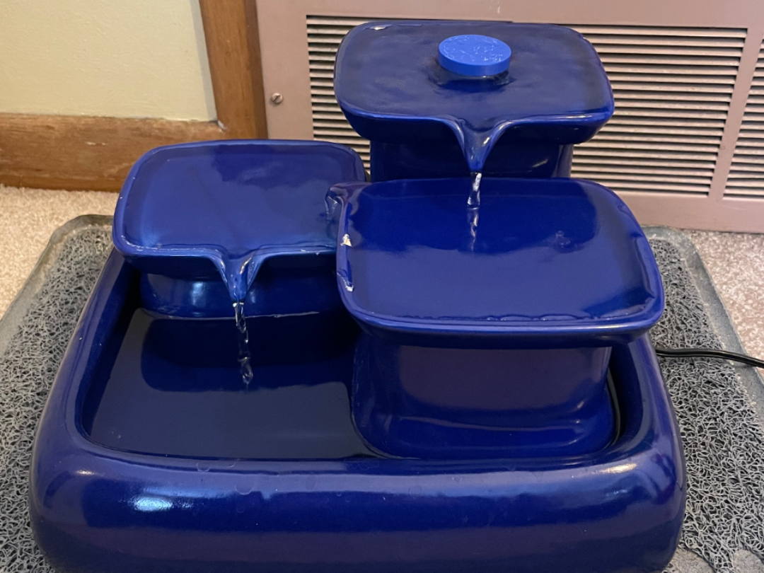 Water fountain top for cats