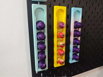 Coffee Capsule Pegboard Storage Rack