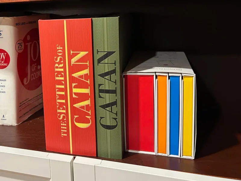 3D Printed Magnetic Catan Storage Books