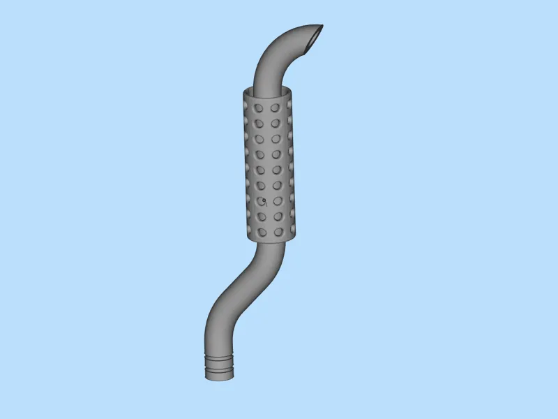 RC 1/10 Axial Exhaust pipe