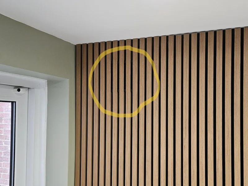 Acoustic Panel Hidden Vents