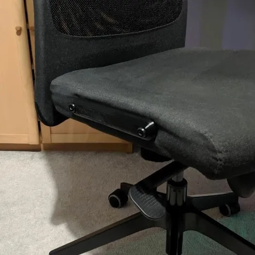No Armrests! - Bolt-hole cover IKEA Markus chair