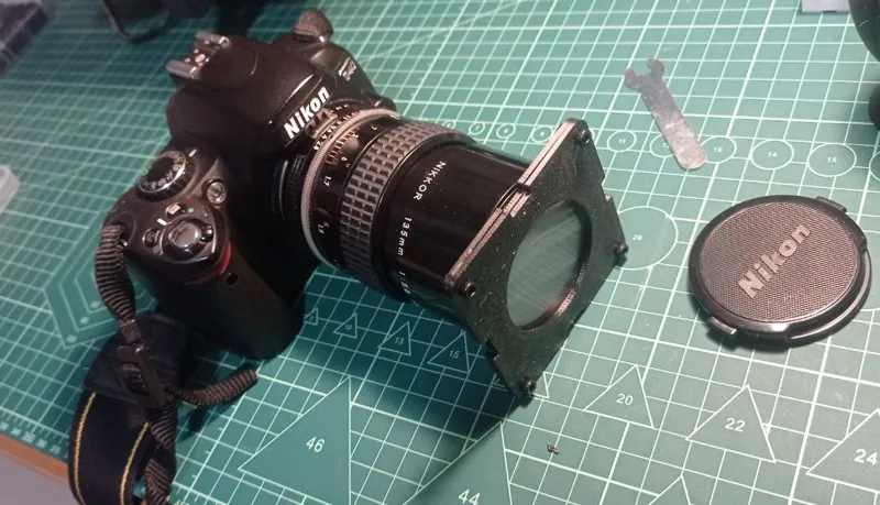 60x60mm diffraction grating mount for 52mm lens