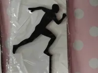 Figurine coureur pour gâteau — photo 1
