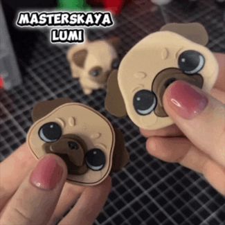 PACK: pug face cliskers with fidget ears 