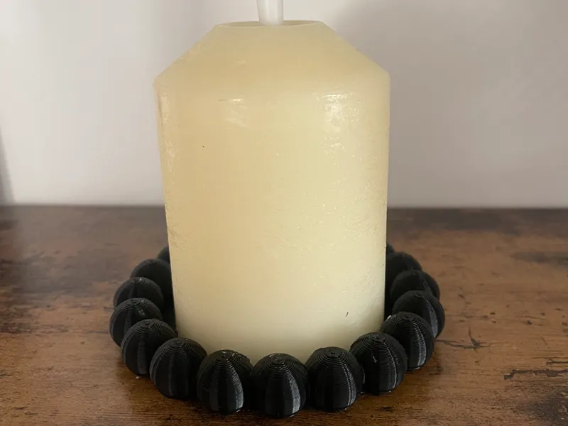 Kerzenteller Candle Plate Bubble