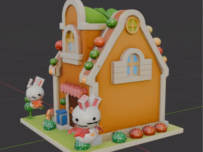 卡通可爱小屋