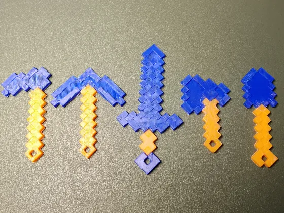 Minecraft Keychains (without AMS!!)