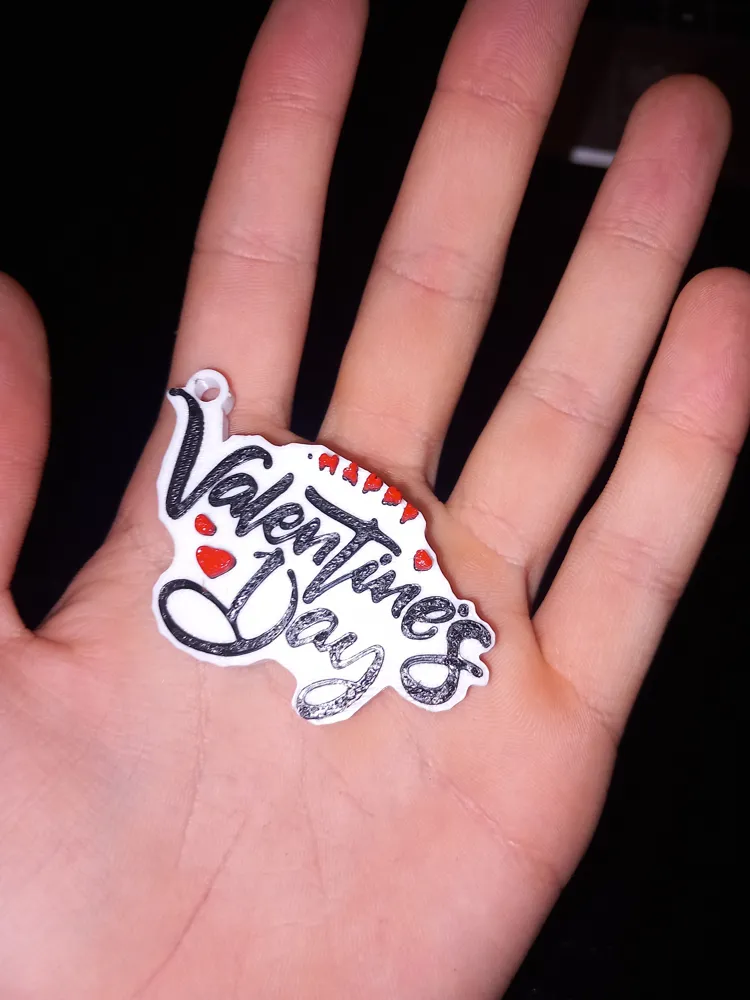 Valentines Day Keychain - Free 3D Print Model - MakerWorld