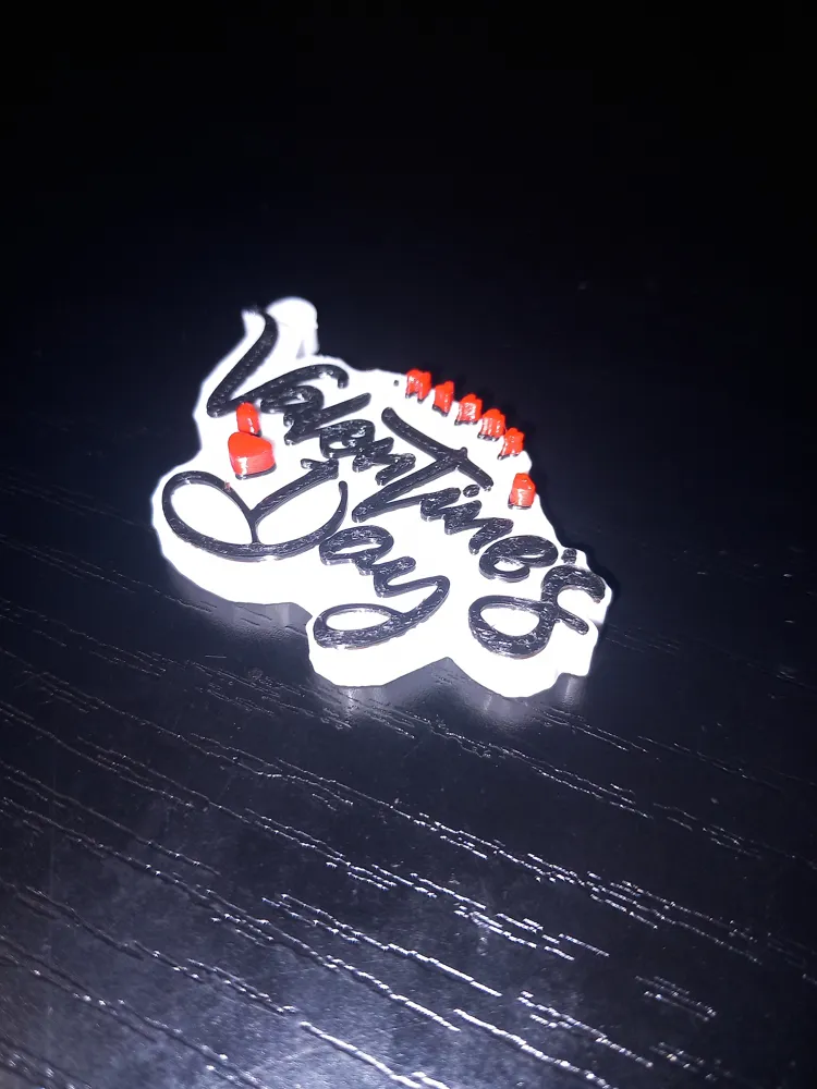 Valentines Day Keychain - Free 3D Print Model - MakerWorld