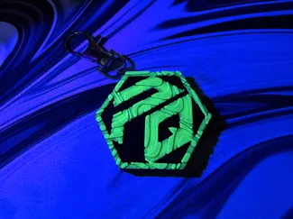 PsydeQuest X Puddled Visions keychain