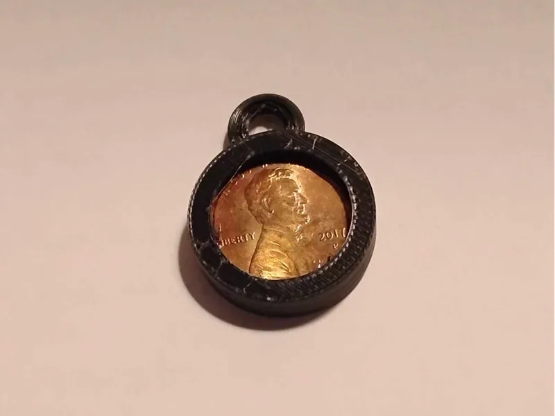 Coin keychain