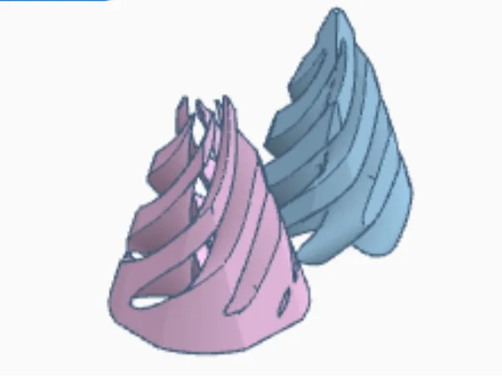triangular spiral fidget (print by obj) AMS
