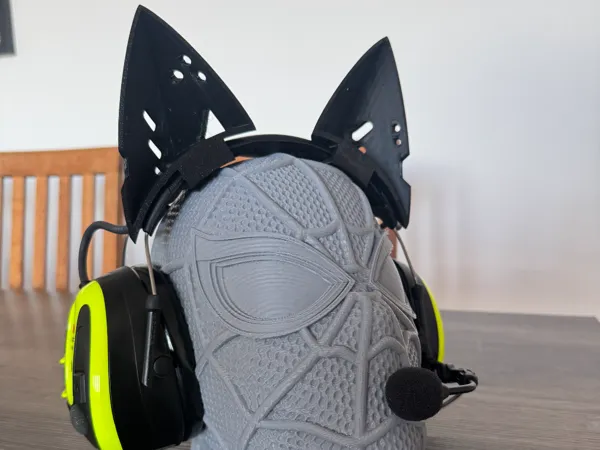 Oreilles de chat cyber pour casque anti-bruit Peltor