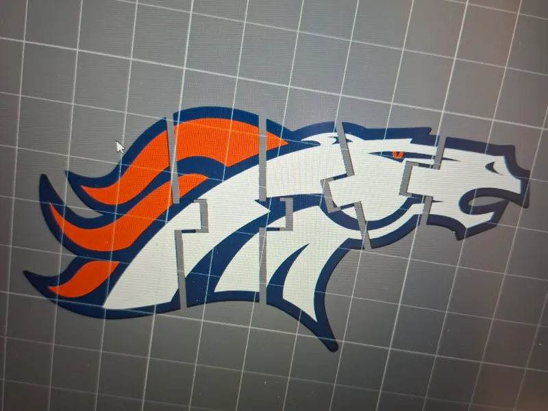 Denver Broncos Flexi Fidget Schlüsselanhänger