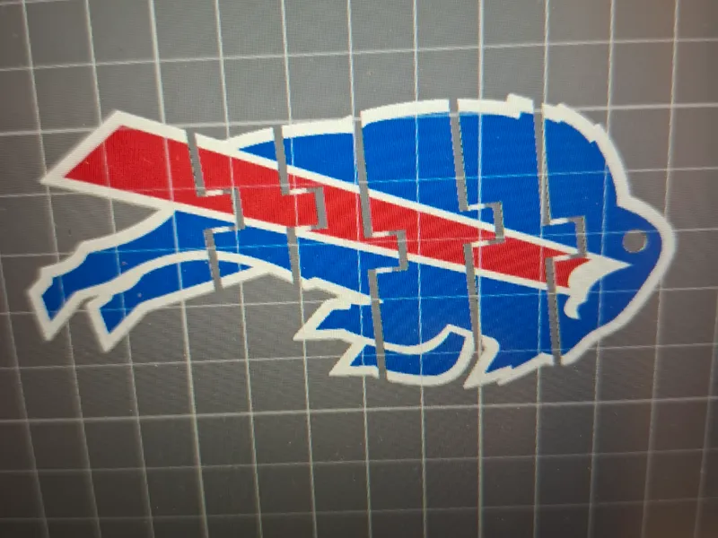Buffalo Bills Flexi Fidget Schlüsselanhänger 