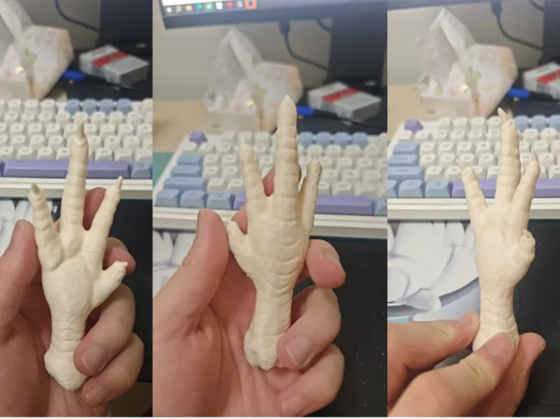 虎皮鸡爪（摆件/挂件）露出鸡脚