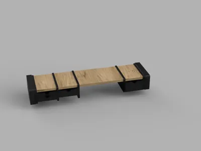 Modular desktop shelf