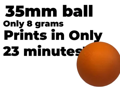 Ping Pong Ball | Minimum Infill | only 8 grams! |