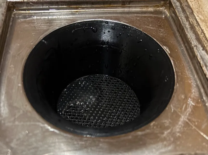 Shower drain strainer