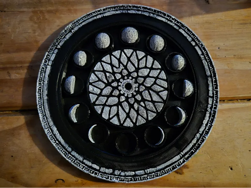 Lunar Moon Clock Face