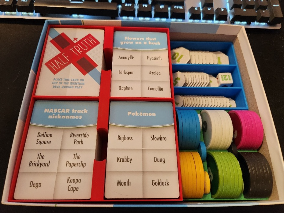 Half Truth Game (Kickstarter Ed) Organizer Updates