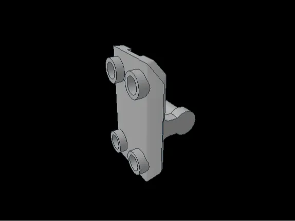 Compatible 30166 - Shield Rectangular with 4 Studs