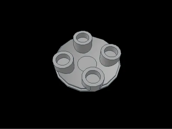 2654.dat - Plate 2 x 2 Round with Convex Bottom