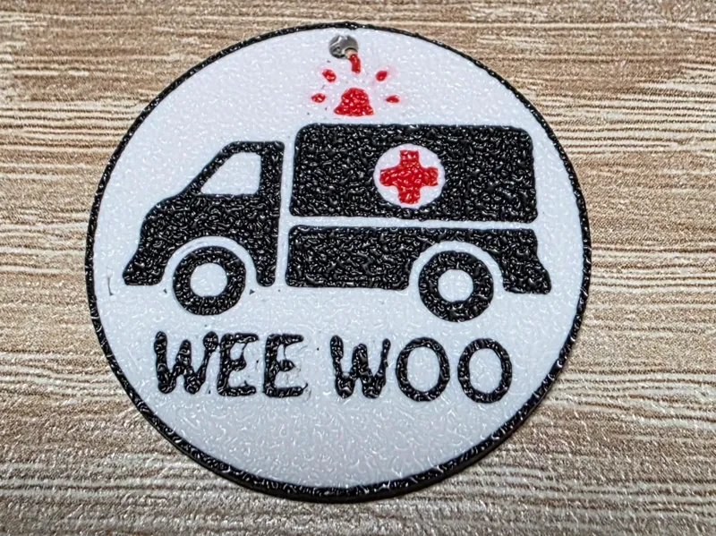 Ambulance keychain WeeWoo