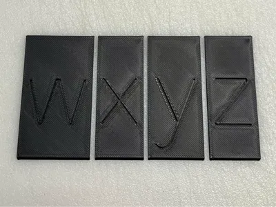 New Hermes Engraver Font #35-019 – Lower Case w-z