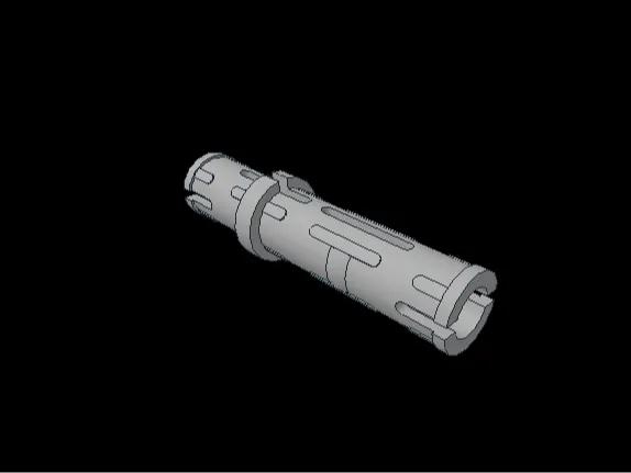 6558 - Technic, Pin Long with Friction Ridges
