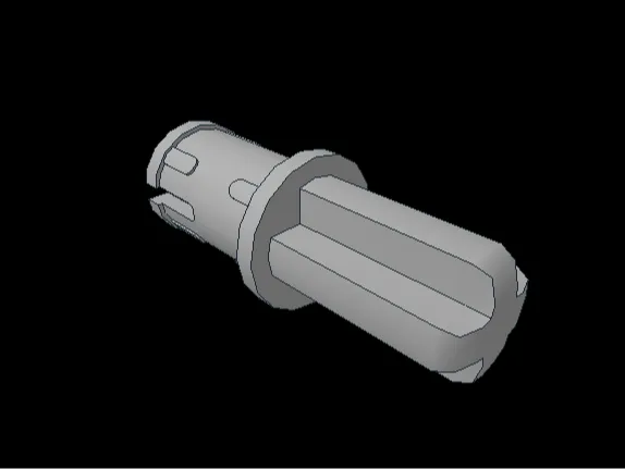 43093 - Technic, Axle Pin with Friction Ridges