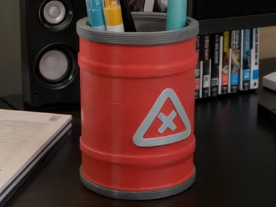 oil drum - pencil cup