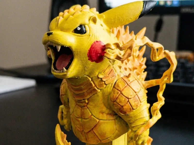 Pikachu Godzilla Hybrid | Kaiju Pokemon Mashup