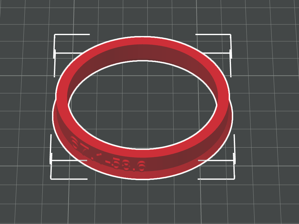 Hub centric ring 67,1 - 58,6