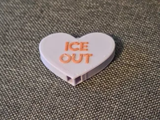 Candy Heart Anti ICE Whistle
