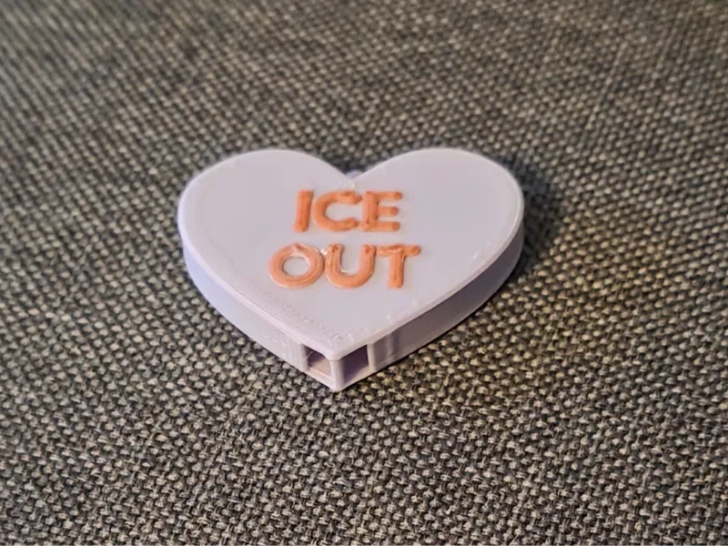 Candy Heart Anti ICE Whistle