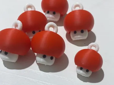 mushroom keychain
