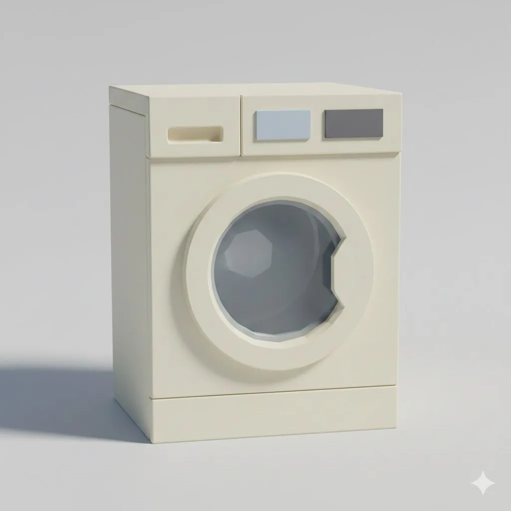 Low Poly Washing Machine - Free 3D Print Model - MakerWorld