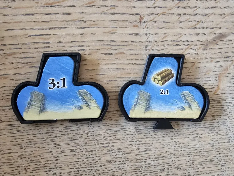 Catan harbours for hexagon tiles