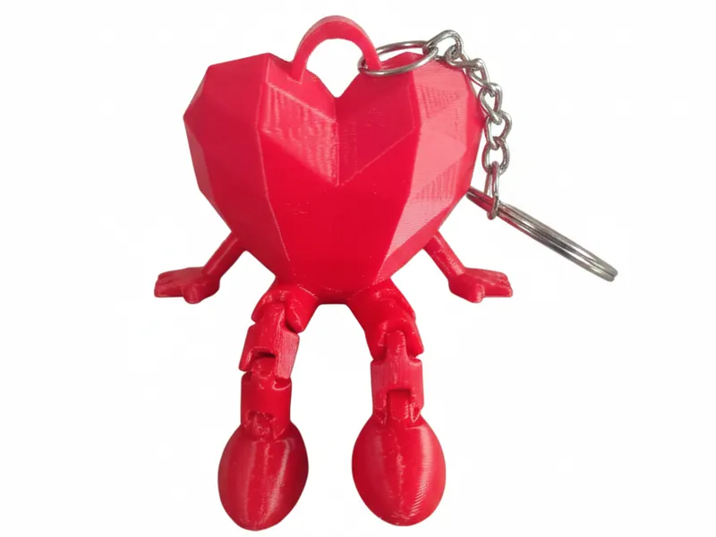 SITTING HEART WITH KEYCHAIN HOLE